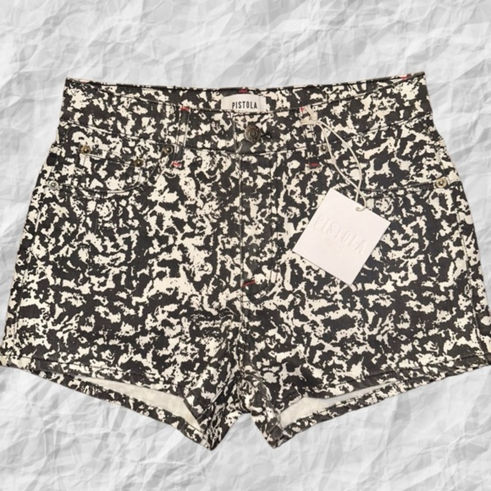 NWT Pistola WINSTON Black White Print Size 26‎ (28X2.5)